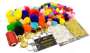 PRANSUNITA Pom Pom Toran, Streamer Bandanwar Making kit