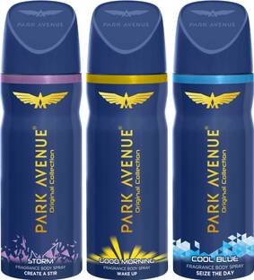 PARK AVENUE Good Morning , Cool Blue & Storm Deodorant Spray  -  For Men