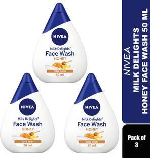 NIVEA Milk Delights Honey  (PO 3 X 50ML) Face Wash