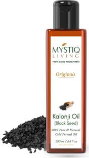 Mystiq Living Black Seed Oil - Kalonji Oil | For Hair Growth, Pure & Cold Pressed Hair Oil