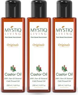 Mystiq Living Castor Oil (Cold Pressed) For Skin & Hair- Hair Oil