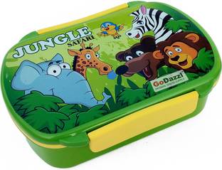 GoDazzl Leak Proof Tiffin for Girls & Boys with Fork Spoon, Insulated Carrier for School 1 Containers Lunch Box