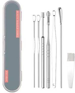 Ali Creation 7PCS Ear Wax Remover Stainless Steel Earpick Removal Kit tool with Storage Box