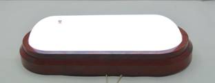 Prop It Up 6 watt led outdoor CEILING wall/bulkhead light white, PVC BODY light wait, oval/WOOD Gate Light Outdoor Lamp