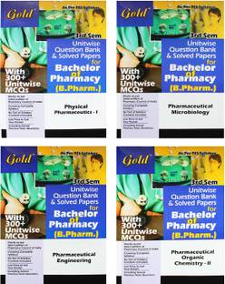 BACHELOR OF PHARMACY(B.PHARM.) THIRD SEMESTER UNITWISE QUESTION BANK AND SOLVED PAPERS.( SET OF 4 BOOKS)BY GOLD BOOKS (INDIA).STRICTLY AS PER PCI SYLLABUS.ENGLISH EDITION By Team Of Experienced Lecturers