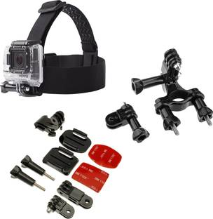 quikprof Helmet mountkit Bike Mount+3 And Head Strap For GOPRO Hero3/2/1, SJCAM, YI Strap
