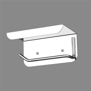 SMART SLIDE Stainless Steel Toilet Paper Holder/Tissue Paper Roll Shelf With Mobile Stand Stainless Steel Toilet Paper Holder