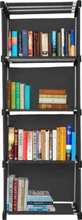 Decent Hut Bookshelf| Storage Shelve for Books Storage Organizer Metal Semi-Open Book Shelf