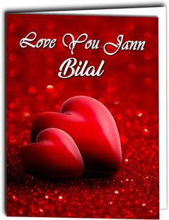 Midas Craft Love You Jaan Bilal Card 022 Greeting Card