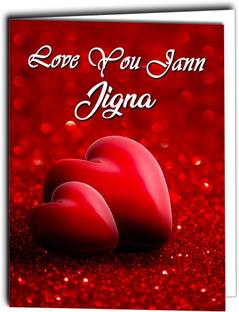 Midas Craft Love You Jaan Jigna Card 022 Greeting Card