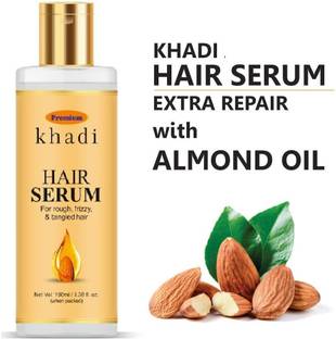 Premium Khadi Hair Serum Enriched with Ferment and Almond Oil For Silky Smooth Hair