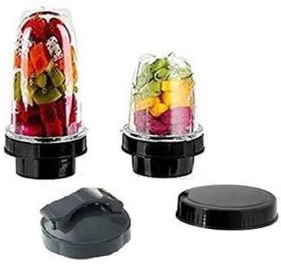 Sunmeet Bullet Jars Mixer Grinder Set of 2 (530 ML & 350 ML) Mixer Juicer Jar Mixer Juicer Jar