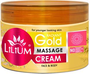 LILIUM Gold Paraben Free Face & Body Massage Cream