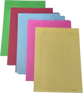ROYALSHOP A4-100 PRACTICAL SHEETS ONE SIDE RULED A4 110 gsm Coloured Paper