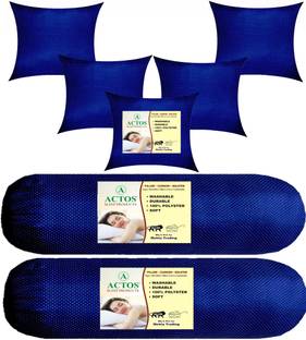 ACTOS 5 Cushion And 2 Microfibre Geometric Bolster Pack of 7