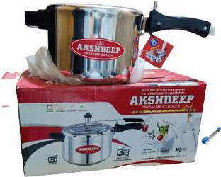 Akshdeep PLAIN TYPE 5 L Inner Lid Pressure Cooker