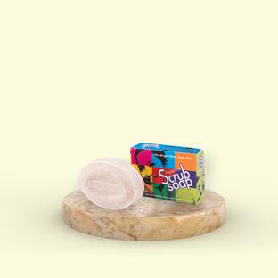 Nandini Scrub Soap Remove dead skin, black head & unwanted skin cell Pack of 6