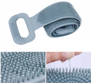 GLowcent Extra Long Silicone Body Scrubber Belt Back Exfoliating Scrubber for Shower G55