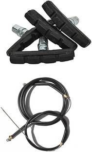 PESKY Bicycle Brake Shoe + Bicycle Brake Wire Combo set Brake Shoe