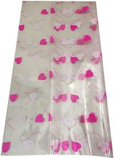 3A Featuretail 20 In x 25 In Heart Design Printed Cellophane Sheets For Flowers/Gift Wrap BOPP Gift Wrapper