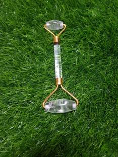 BMPAREKH Natural Crystal Stone Massage Roller Crystal (Sphatik) Massage Roller