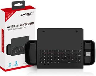 Etzin TNS-1702 2.4G Wireless Game Keyboard Switch Game Charged for Joy-Con Gamepad Wireless Handheld Gaming Keyboard Compatible with Desktop, Laptop, Mac