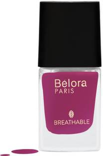 Belora Paris Breathable Made Safe Longstay Nail Polish| Quick drying 12 Hot Pink Hot Pink