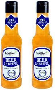 panchvati Beer Shampoo Pack of- 2 180 Ml Each, Shine and healthy Hair