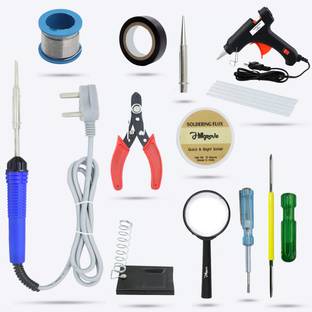 Hillgrove HGCM90M1 12in1 Mobile Soldering Iron With Glue Gun Magnifying Glass 25 W Simple