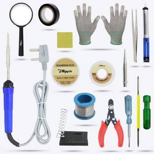 Hillgrove HGCM95M1 15in1 Soldering and Desoldering Iron Kit Set with Magnifying Glass 25 W Simple