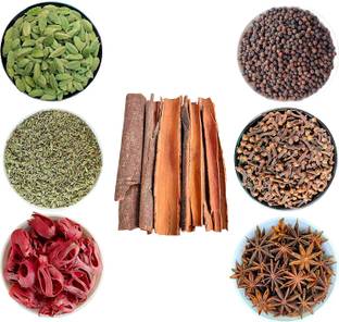 Safe Products Spices Combo Pack-500 gm| Fennel Seed/Saunf 100g | Cumin Seed/Jeera 100g | Javitri/Mace 50g | Cardamom(8mm) 50g | Black Pepper 50g | Cinnamon Whole 50g | Clove 50g | Star Anise 50g