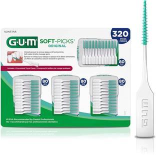 GUM HEALTHY GUMS, HEALTHY LIFE SOFT PICK, CONVENIENT 4 TRAVEL CASES 320 SOFT PICKS