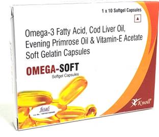 Knoll Omega 3 Fish Cod liver oil capsules for Brain, Heart & Joints