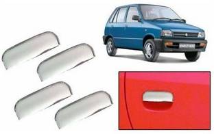 SRPHERE Maruti 800 Car Grab Handle Cover Chrome Door Handle Covers Car Grab Handle Cover
