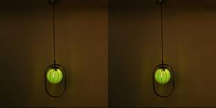 1st Time Ceiling Light Hand Decorated Glass Shade, With All Fitting & Fixture Set of 2 Pendants Ceiling Lamp