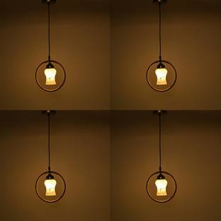 1st Time Ceiling Light Hand Decorated Glass Shade, With All Fitting & Fixture Set of 4 Pendant Lamp Ceiling Lamp