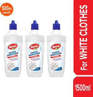 Senu Fabric Whitener with Bleach Power 500 ML X 3 PACKS Fabric Whitener