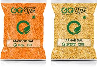 Goshudh Premium Quality Arhar And Masoor Dal Combo (750 g each) Combo