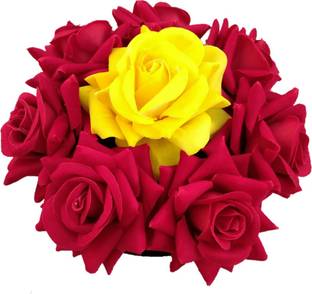MX WOMEN HAIR STYLE Red Rose  Gajra Bun For Women & Girl, Wedding Juda Hair Extension