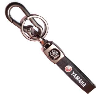 YAMAHA keychains black Leather hook Key Chain