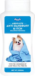 Drools Anti-Dandruff & Itchy Shampoo with Brush for Anti-dandruff Fresh Dog Shampoo