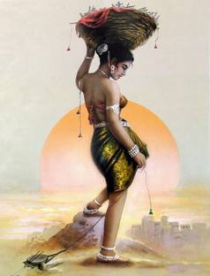 Indian Paintings HD Wallpaper on Art Paper Fine Art Print