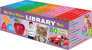 My First Picture Library Box Set | 20 Board Books | By Sawan Books