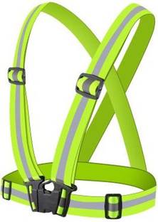 SHASALES Safety Security Reflective Adjustable Cross Belt High Visibility Gear Strip Vest Safety Jacket