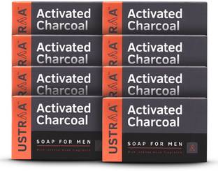 USTRAA Deo Soap For Men With Activated Charcoal, 100 G