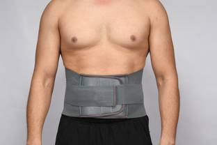 PRO Healthcare Lumbo Sacral Belt (L.S.Belt) For Lower Back Support Back Pain, Back Relief(Grey) Back / Lumbar Support
