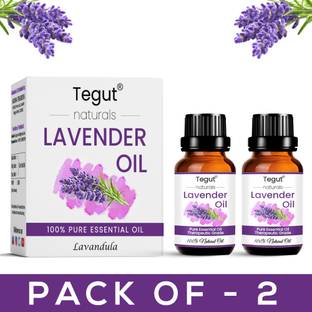 Tegut Best Lavender Essential Oil Steam Distilled Natural, Pure And Organic (10 ml) (Pack of 2)
