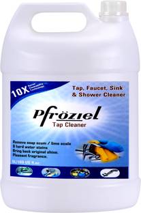 Pfroziel Tap cleaner Spray & Shower Cleaner (5L).Cleaning expert for tap,Faucet,sink, tub .Removes Soap Scum/Lime scale/hard water stains