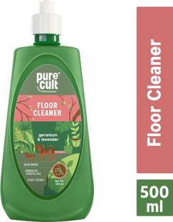 PureCult Floor Cleaner - Eco Friendly, Biodegradable, Kids & Pet Friendly (Infused with Geranium & Lavender Essential Oils)