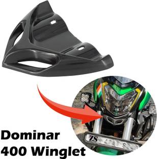 Qiisx B-A-J-A-J DOMINAR 400 MATTE BLACK WINGLET Bike Fairing Kit